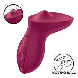   Satisfyer Exciterrr vibrációs csiklóizgató, mozgó golyócskával (piros)