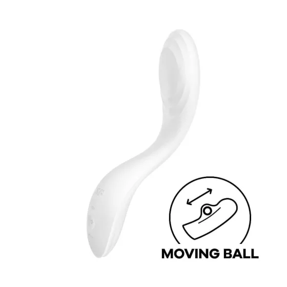 Satisfyer Rrrolling Explosion g-pont vibrátor, mozgó golyócskával (fehér)