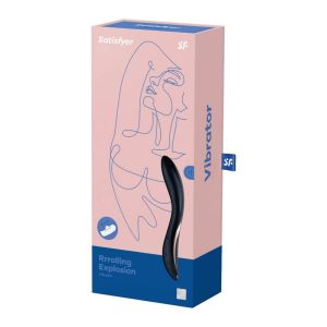 Satisfyer Rrrolling Explosion g-pont vibrátor, mozgó golyócskával (fekete)