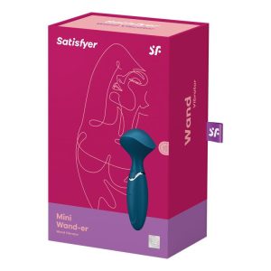 Satisfyer Mini Wand-er kézi masszírozó, csiklóizgató vibrátor (kék)