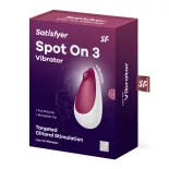 Satisfyer Spot On 3 vibrációs csiklóizgató (piros).