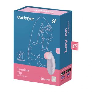 Satisfyer Tropical Tip vibrációs csikóizgató (lila) (APP-os).