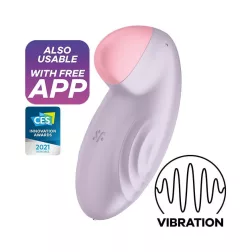   Satisfyer Tropical Tip vibrációs csikóizgató (lila) (APP-os).