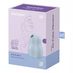   Satisfyer Pro To Go 1. léghullámos csiklóizgató, vibrációval (kék)