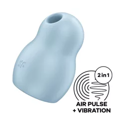   Satisfyer Pro To Go 1. léghullámos csiklóizgató, vibrációval (kék)