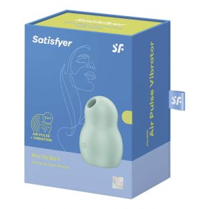 Satisfyer Pro To Go 1. léghullámos csiklóizgató, vibrációval (zöld)