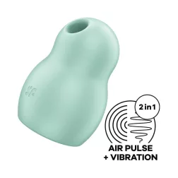   Satisfyer Pro To Go 1. léghullámos csiklóizgató, vibrációval (zöld).