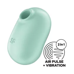  Satisfyer Pro To Go 2. léghullámos csiklóizgató, vibrációval (zöld)