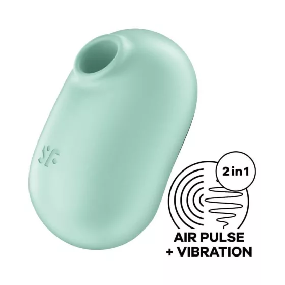 Satisfyer Pro To Go 2. léghullámos csiklóizgató, vibrációval (zöld)
