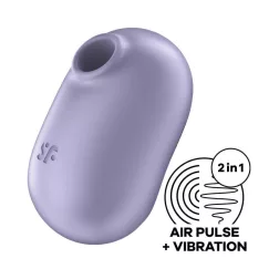   Satisfyer Pro To Go 2. léghullámos csiklóizgató, vibrációval (lila)