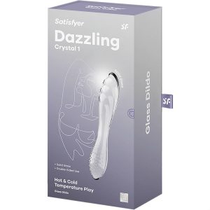 Satisfyer Dazzling Crystal 1 üveg dildó (áttetsző)