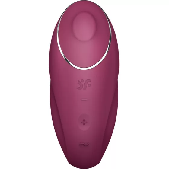 Satisfyer Tap & Climax 1. csiklóizgató, vibrációval, pulzációval (piros)