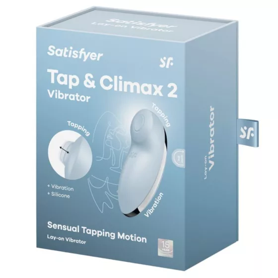 Satisfyer – Tap & Climax 2. csiklóizgató, vibrációval, pulzációval (kék)