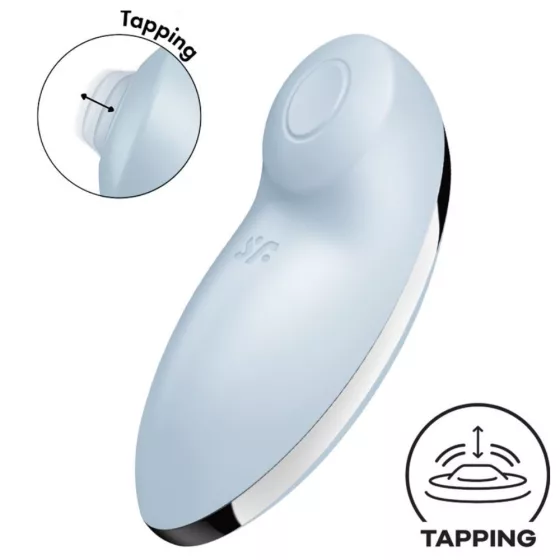 Satisfyer – Tap & Climax 2. csiklóizgató, vibrációval, pulzációval (kék)