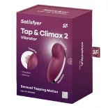   Satisfyer – Tap & Climax 2. csiklóizgató, vibrációval, pulzációval (piros)