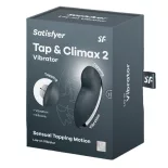   Satisfyer – Tap & Climax 2. csiklóizgató, vibrációval, pulzációval (szürke)