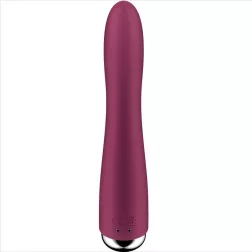   Satisfyer Spinning Vibe 1. vibrátor, rotáló fejrésszel (piros)