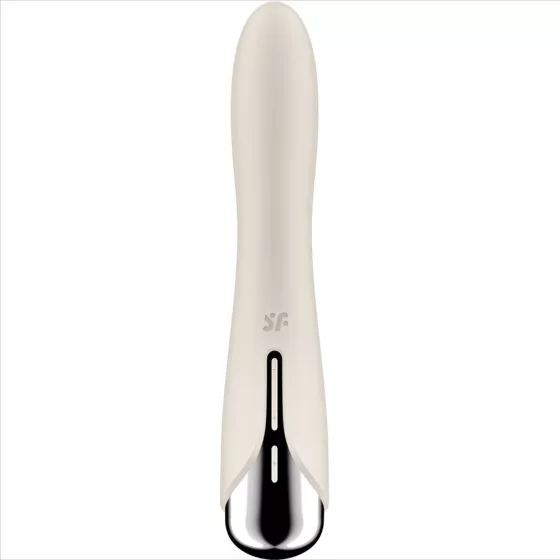 Satisfyer Spinning Vibe 1. vibrátor, rotáló fejrésszel (bézs)