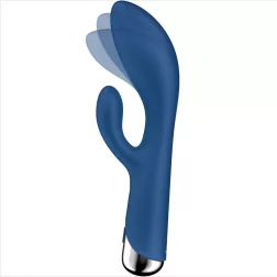   Satisfyer Spinning Rabbit 1. klitoriszágas vibrátor, rotáló fejrésszel (kék)