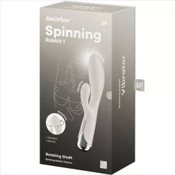   Satisfyer Spinning Rabbit 1. klitoriszágas vibrátor, rotáló fejrésszel (bézs)