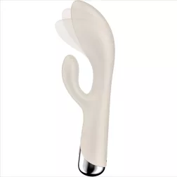   Satisfyer Spinning Rabbit 1. klitoriszágas vibrátor, rotáló fejrésszel (bézs)