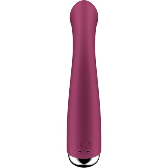 Satisfyer Spinning G-Spot 1. vibrátor, rotáló fejrésszel (piros)