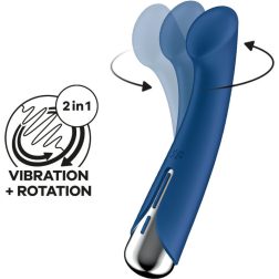   Satisfyer Spinning G-Spot 1. vibrátor, rotáló fejrésszel (kék)