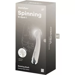   Satisfyer Spinning G-Spot 1. vibrátor, rotáló fejrésszel (bézs)