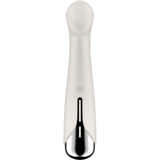 Satisfyer Spinning G-Spot 1. vibrátor, rotáló fejrésszel (bézs)