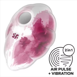   Satisfyer Cloud Dancer léghullámos csiklóizgató, vibrációval (rózsaszín)