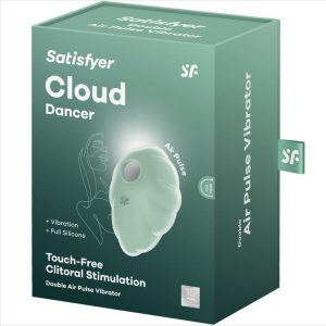 Satisfyer Cloud Dancer léghullámos csiklóizgató, vibrációval (menta)