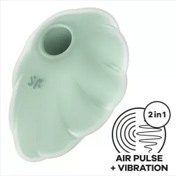   Satisfyer Cloud Dancer léghullámos csiklóizgató, vibrációval (menta)