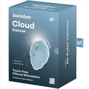 Satisfyer Cloud Dancer léghullámos csiklóizgató, vibrációval (kék)