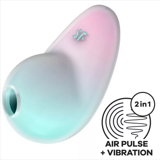 Satisfyer Pixie Dust léghullámos csiklóizgató, vibrációval (menta-pink)