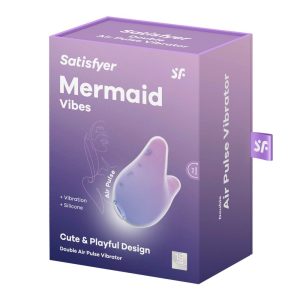 Satisfyer Mermaid léghullámos csiklóizgató, vibrációval (pink/lila)