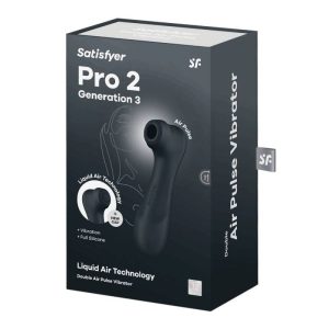 Satisfyer Pro 2. léghullámos csiklóizgató, vibrációval (fekete) (3. generációs) Satisfyer Pro 2. léghullámos csiklóizgató, vibrációval (fekete) (3. generációs)