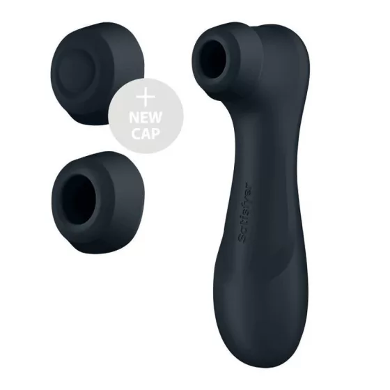 Satisfyer Pro 2. léghullámos csiklóizgató, vibrációval (fekete) (3. generációs)