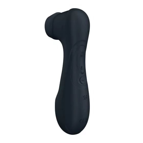 Satisfyer Pro 2. léghullámos csiklóizgató, vibrációval (fekete) (3. generációs)