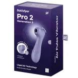   Satisfyer – Pro 2. léghullámos csiklóizgató, vibrációval (lila) (3. generációs)