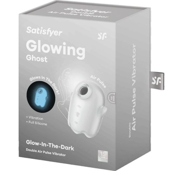 Satisfyer Glowing Ghost léghullámos csiklóizgató, vibrációval (fehér)