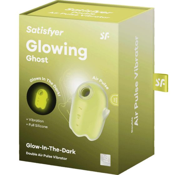 Satisfyer Glowing Ghost léghullámos csiklóizgató, vibrációval (sárga)