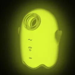   Satisfyer Glowing Ghost léghullámos csiklóizgató, vibrációval (sárga)