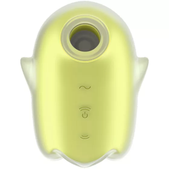 Satisfyer Glowing Ghost léghullámos csiklóizgató, vibrációval (sárga)