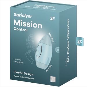 Satisfyer Mission Control léghullámos csiklóizgató, vibrációval (kék)