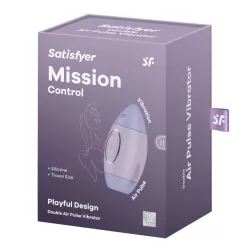   Satisfyer Mission Control léghullámos csiklóizgató, vibrációval (lila).