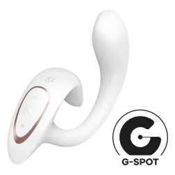  Satisfyer G For Goddess 1 g-pont vibrátor, csiklóizgatóval (fehér).