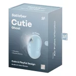   Satisfyer Cutie Ghost léghullámos csiklóizgató, vibrációval (kék)