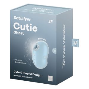 Satisfyer Cutie Ghost léghullámos csiklóizgató, vibrációval (kék)