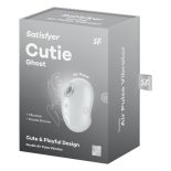   Satisfyer Cutie Ghost léghullámos csiklóizgató, vibrációval (fehér)