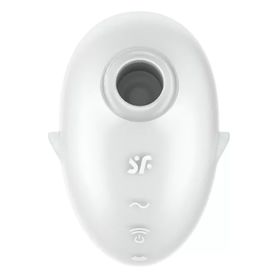 Satisfyer Cutie Ghost léghullámos csiklóizgató, vibrációval (fehér)